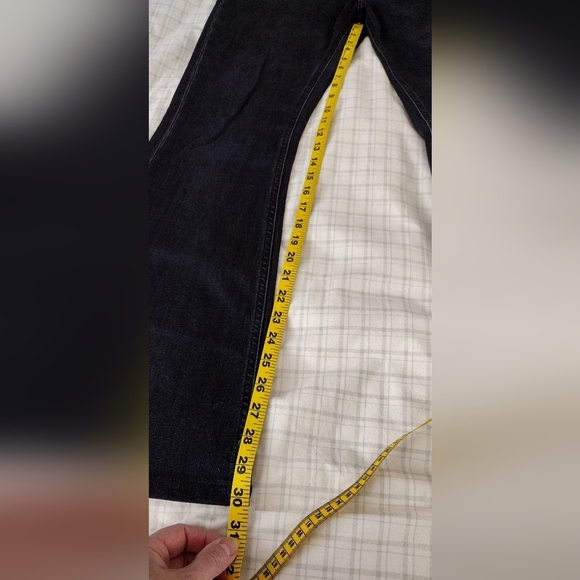 Zara women's flared denim black. EUC. size 12. - Picture 11 of 11